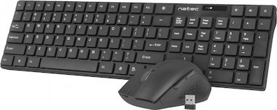 Natec NZB-1440 Kabellos Tastatur & Maus Set Englisch US