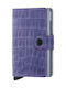 Secrid Miniwallet Cleo Men's Card Wallet with RFID και Slide Mechanism Purple