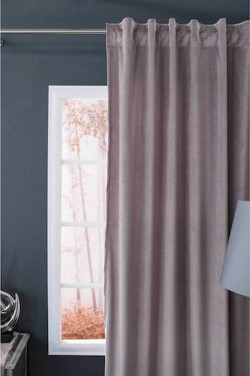 Teoran Vorhang mit Bleistiftfalten Velvet 12 140x260cm