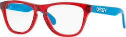 Oakley Frogskins Παιδικός Κοκκάλινος Σκελετός Γυαλιών Πεταλούδα Κόκκινος OY8009-02