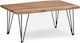 Krish Rectangular Solid Wood Coffee Table Natural L115xW60xH45cm