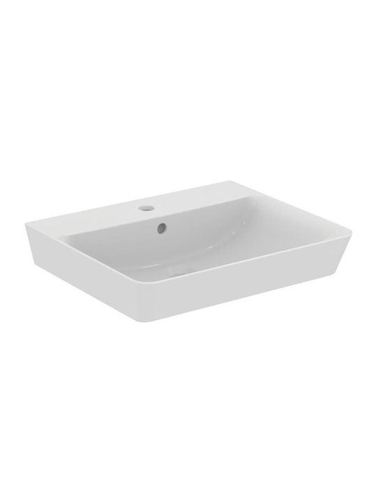 Ideal Standard Connect Air Cube Wall Mounted Wall-mounted Sink Porcelain 55x46x16cm White