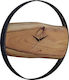 Polihome Manish Wall Clock Wooden Brown Ø40cm