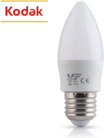 Kodak LED Bulb 6W for Socket E27 and Shape C37 Warm White 480lm