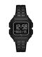 Remix Digital Herrenuhr 42mm Batterie mit Schwarzem Metallischem Armband
