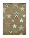Koulis Carpets 1360A Kinder Teppich Sterne Braun 133x190cm Dicke 13mm