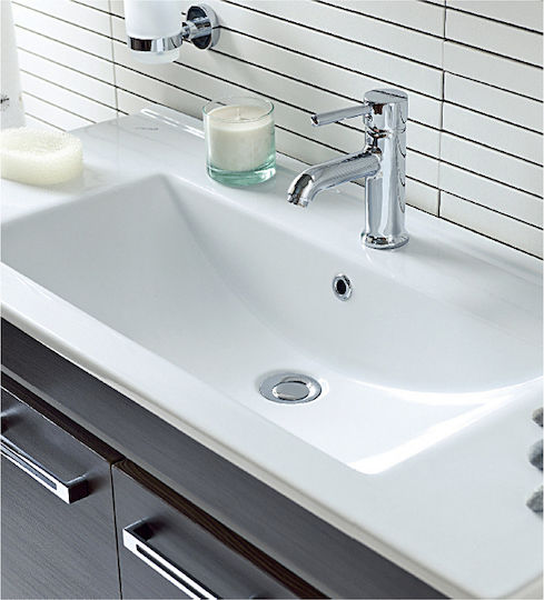 Creavit Slim Inset Sink Porcelain 65x45x17.5cm White