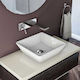 Serel 2013 Countertop Sink Porcelain 38x38x13cm White