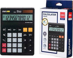 Deli 1420 Calculator 12 Digits in Black Color 01420