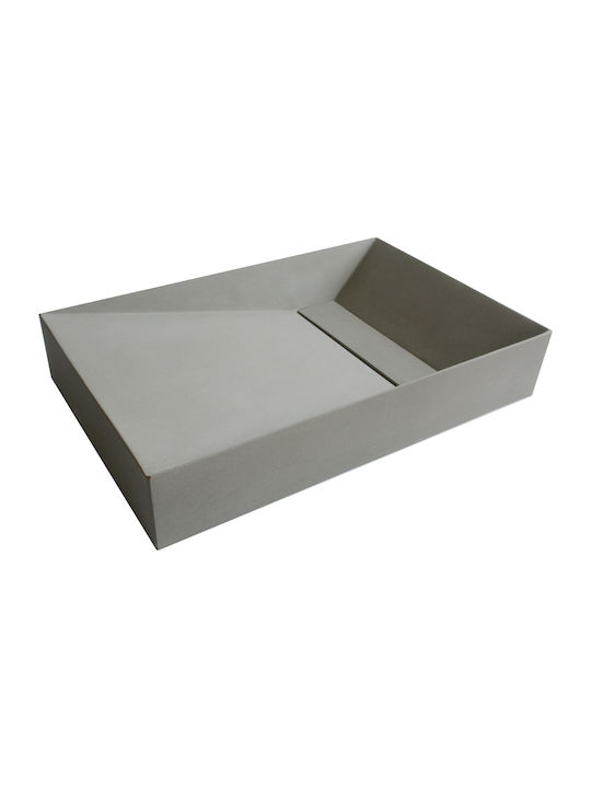 Ravenna Edita Vessel Sink marble 55x35x10cm Gray