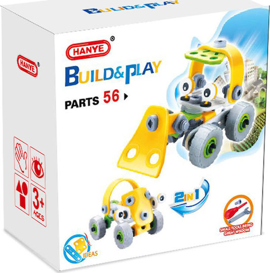 Hanye Παιχνίδι Κατασκευών Πλαστικό Build & Play Οικοδομικά 2 σε 1
