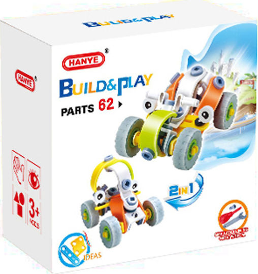 Hanye Παιχνίδι Κατασκευών Πλαστικό Build & Play Buggy 2 σε 1
