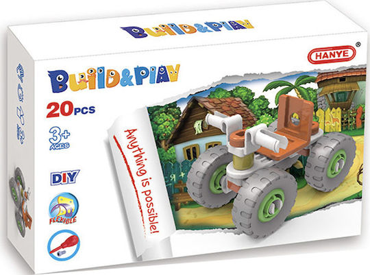 Plastic Construction Toy Build & Play Assembled Mini Construction ATV for Children 3++ Years