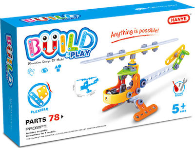 Hanye Build & Play Ελικόπτερο für Kinder ab 5+ Jahren