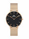 Daniel Wellington Petite Ashfield Women's Watch with Pink Gold Metal Bracelet
