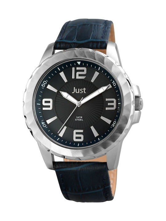 Just Watch Watch with Black Leather Strap JU20145-002