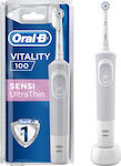Oral-B Vitality 100 Sensi UltraThin Periuță de dinți electrică cu cronometru