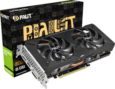 Palit GeForce GTX 1660 6GB GDDR6 GamingPro OC Κάρτα Γραφικών PCI-E x16 3.0 με HDMI και DisplayPort