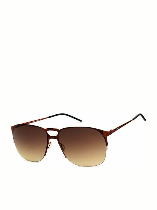 Italia Independent Men's Sunglasses with Brown Metal Frame 0211.092.000