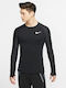 Nike Pro Utility Therma Ανδρική Ισοθερμική Μακρυμάνικη Μπλούζα Μαύρη