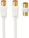 LOGIK Καλώδιο Κεραίας Coax male - Coax male Λευκό 2m (L2AERA15) 1τμχ