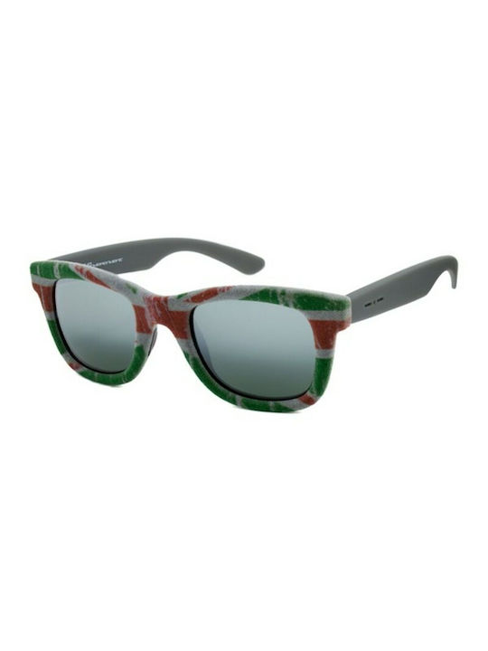 Italia Independent Women's Sunglasses with Multicolour Plastic Frame and Gray Lens 0090V.ITA.000