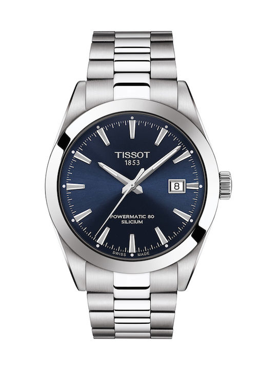 Tissot T-Classic Ceas Bărbătesc 41mm Automat cu Argintiu Brățară Metalică