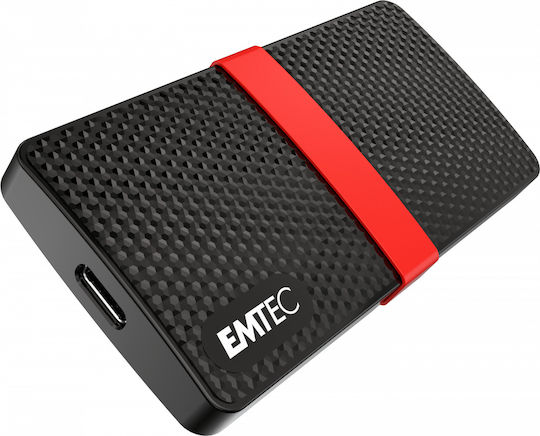 Emtec X200 Portable USB-C / USB 3.1 External 2.5" SSD 1TB Red