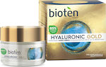 Bioten Hyaluronic Gold 24ωρη Κρέμα Προσώπου με Υαλουρονικό Οξύ και SPF10 για Ενυδάτωση & Αντιγήρανση 50ml