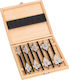 Milwaukee Set of 8 Feather Drills with Hexagonal Shank for Wood