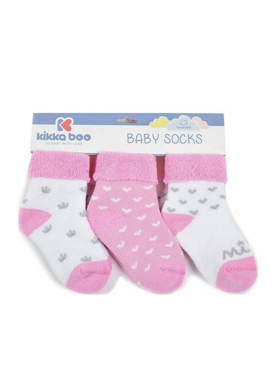 Kikka Boo Kids' Ankle Socks Pink 3 Pairs