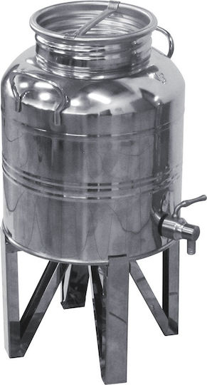 Tre.I Recipient din Oțel Inoxidabil Crimped Container Open Top / Flat Bottom 5lt 15026