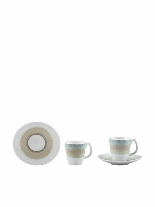 Ionia Apeiron Porcelain Coffee Cup Set 82ml Beige