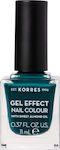 Korres Gel Effect Gloss Βερνίκι Νυχιών Μακράς Διαρκείας Πετρόλ 88 Cypress 11ml