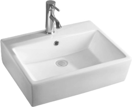 Ceramita F691 Deasupra Blatului Chiuvetă Porțelan 53x41x15cm Alb