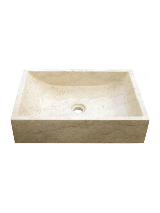 Bati Bali Ranya Countertop Sink Stone 50x35x12c...