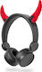 Nedis Wired On Ear Headphones Black