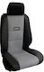 Coverstyle Car Seat Back Set 2pcs Leatherette Gray