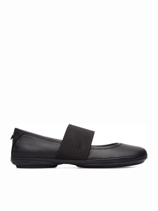 Leather Ballerinas Right Nina Black