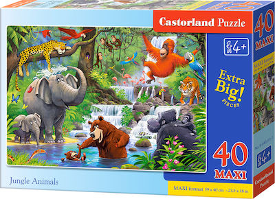 Puzzle pentru Copii Jungle Animals pentru 4++ Ani 40buc Castorland