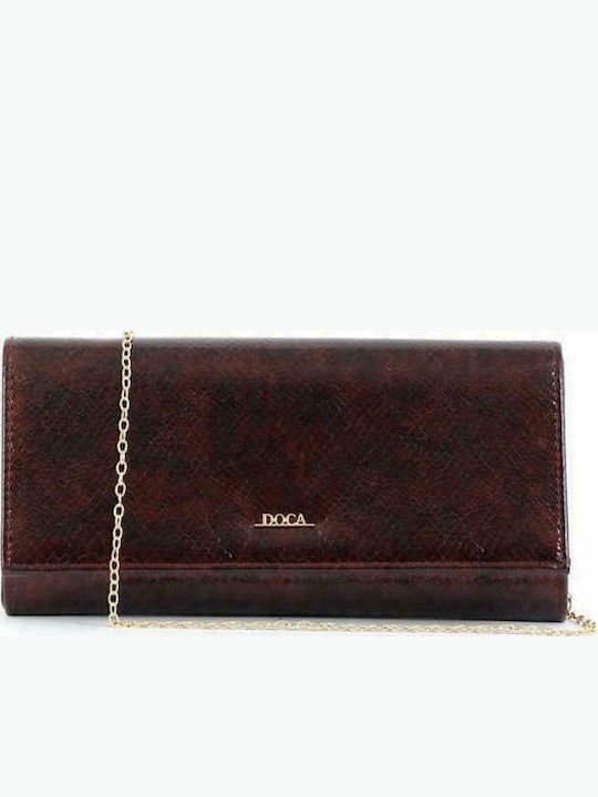 Doca Damen Umschlagtasche Burgundisch