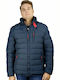 Geci Barbat Puffer Albastru Marin Iarna
