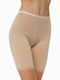 Hochtailliert Damen Boxer mit Spitze Beige