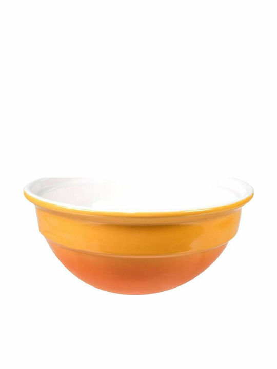 Art et Lumiere Tasty Salad Bowl Ceramics Κίτρινη 27x27x12cm 1pcs