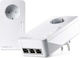 Devolo Magic 2 LAN triple Powerline Dual Kit Wired with Passthrough Socket and 3 Gigabit Ethernet Ports