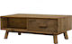 Faroe Rectangular Solid Wood Coffee Table Walnut L120xW60xH43cm