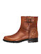 Boxer Leather Women's Ankle Boots Tabac Brown