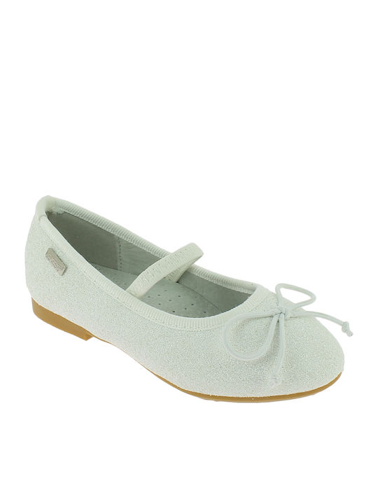 Kids Ballerinas Balarina 120 with Elastic Strap White
