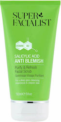 Super Facialist Salicylic Acid Anti Blemish Purify & Refresh Facial Scrub 150ml