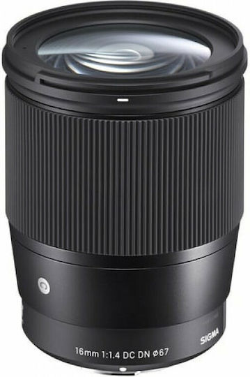 Sigma Crop Φωτογραφικός Φακός 16mm f/1.4 DC DN Contemporary Wide Angle για Canon EF-M Mount Μαύρος